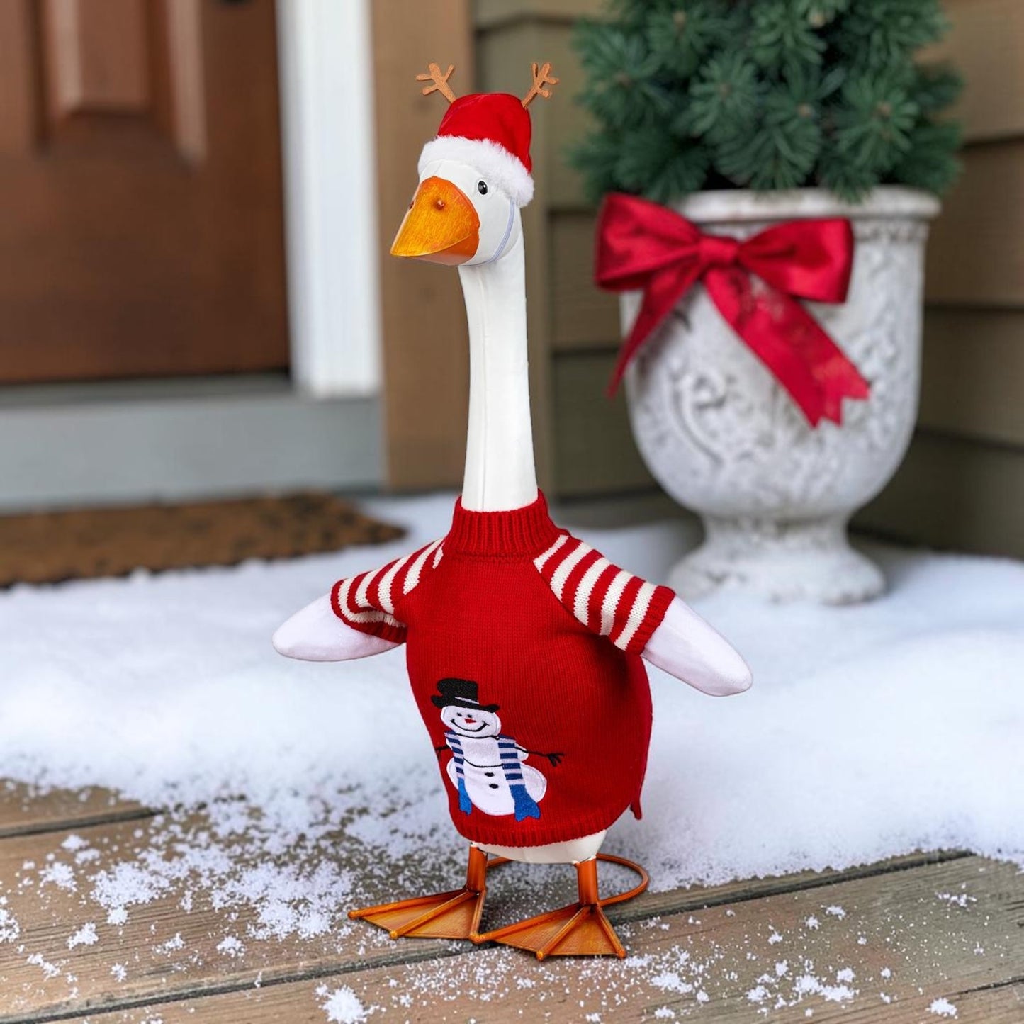 Porch Goose Outfit - Red Sweater