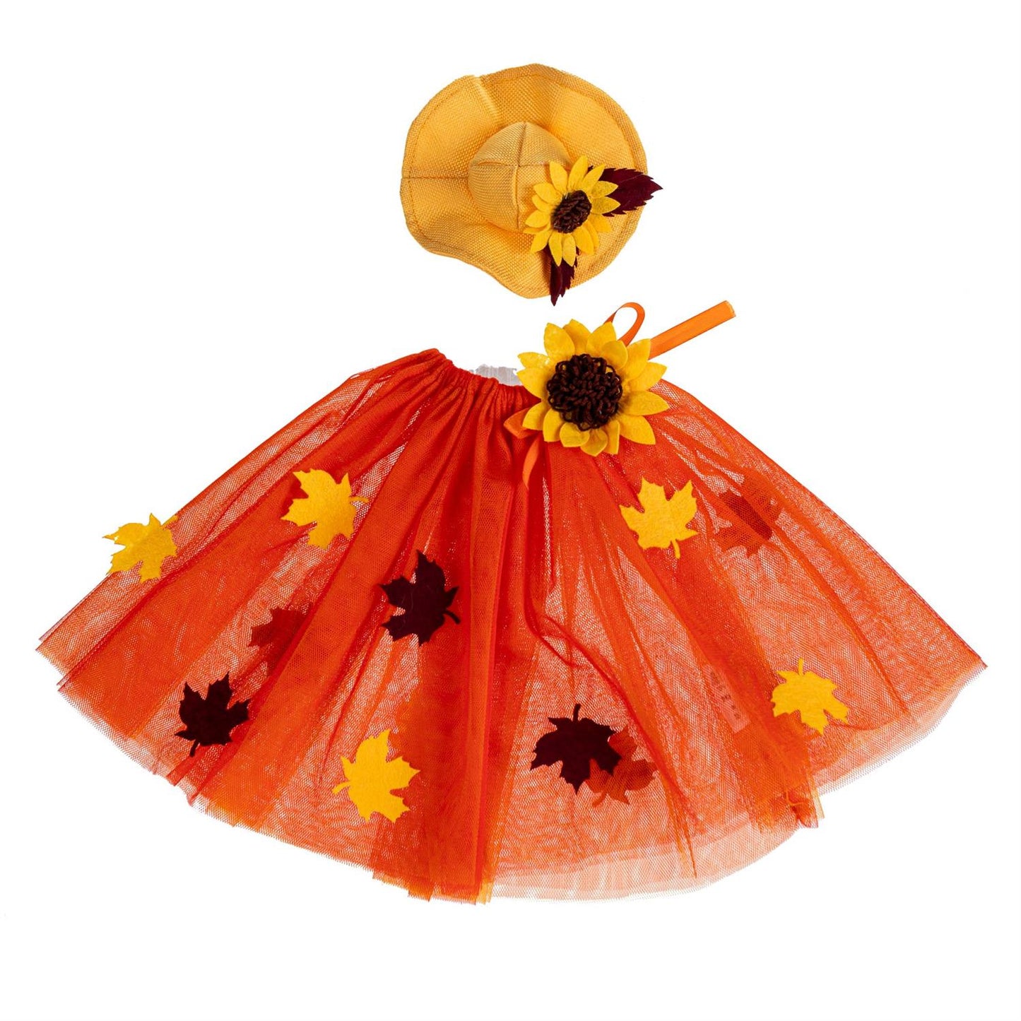 Porch Goose Outfit - Fall Leaf Dress