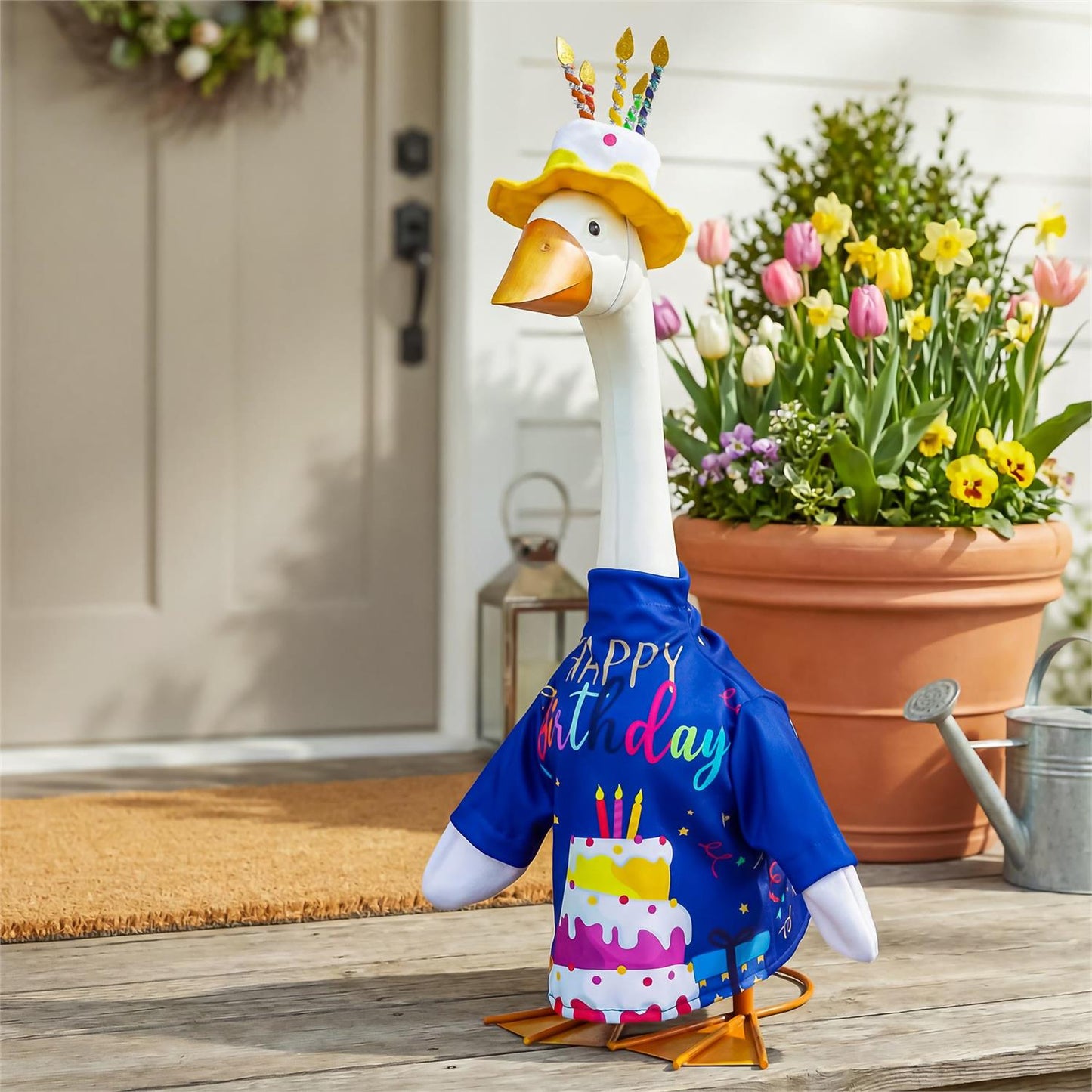Porch Goose Outfit - Birthday Celebration (Blue)