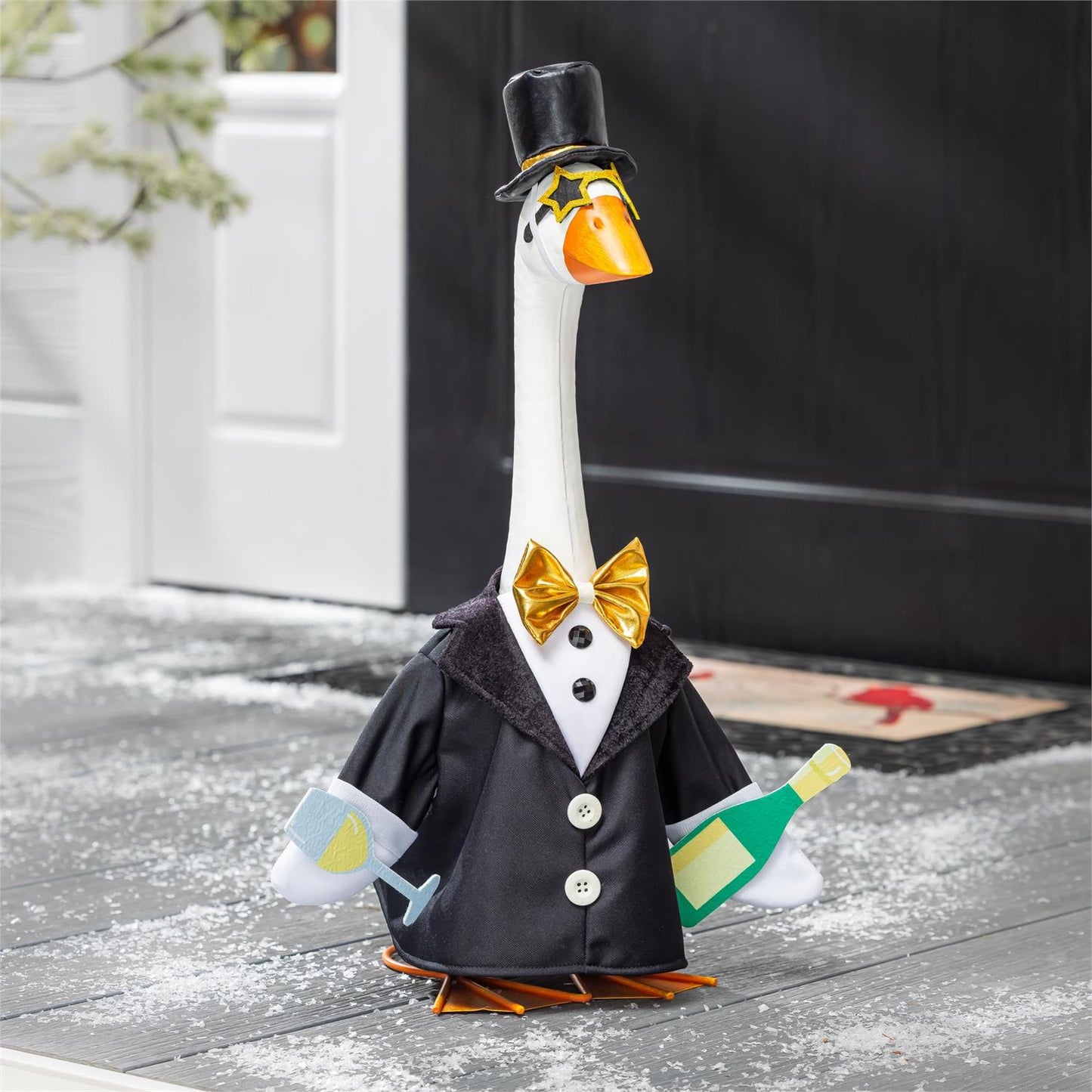 Porch Goose Outfit - Happy New Year