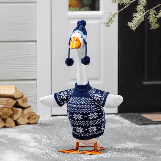Porch Goose Outfit - Blue Sweater