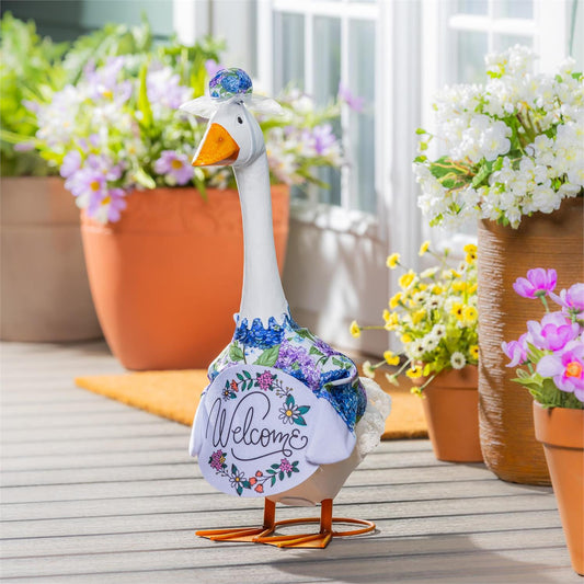 Porch Goose Outfit - Hydrangea Happiness