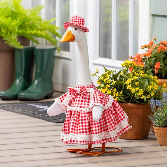 Porch Goose Outfit - Gingham Dress