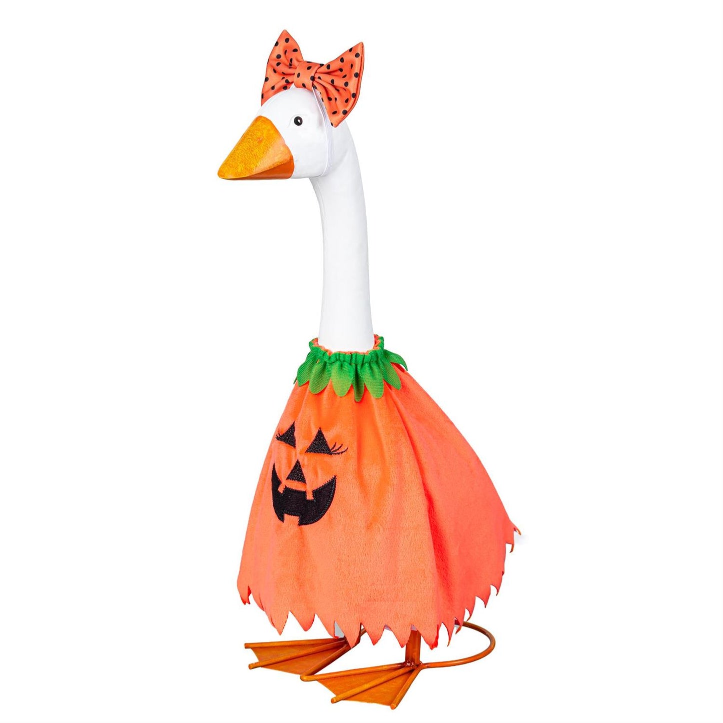 Porch Goose Outfit - Pumpkin Poncho