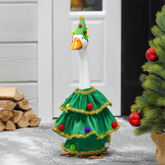 Porch Goose Outfit - Christmas Tree